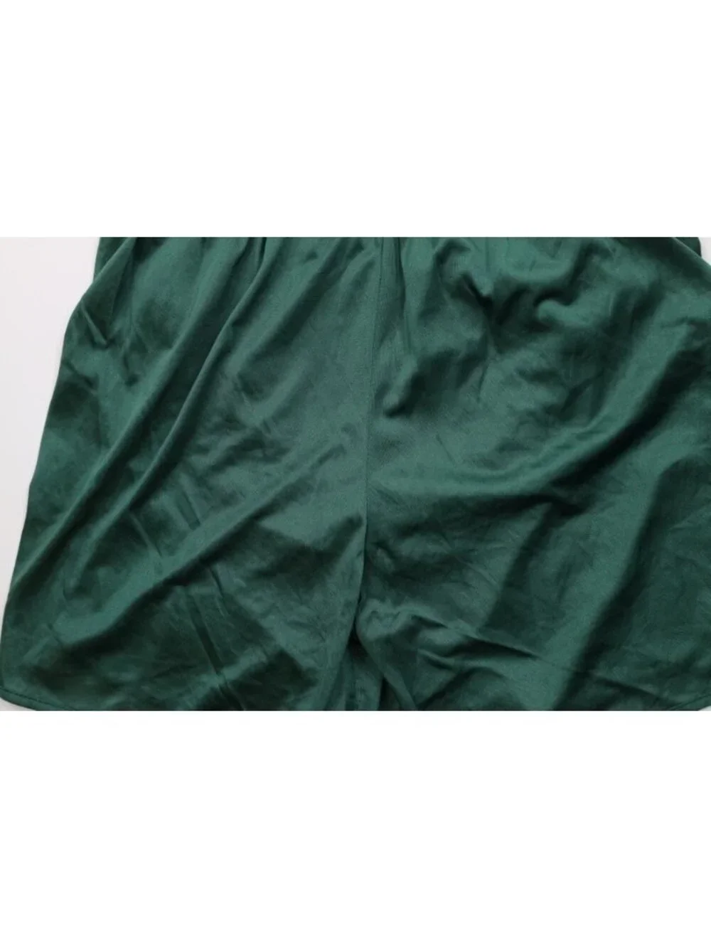Vintage 90s Mens XL Silky Nylon Lined Running Jogging Short Shorts Green USA